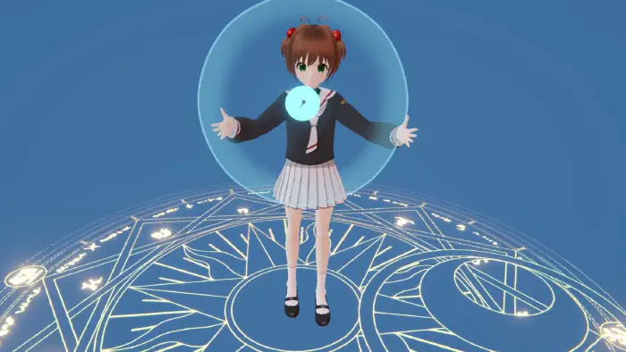 封印解除レリーズする様子