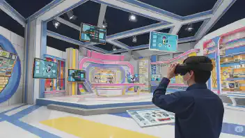 番組ロゴと作成したワールドの一部